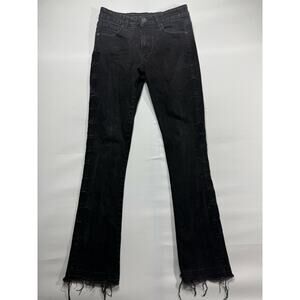 Waimea Youth Boy's Stacked Fit "New Generation" Black Jeans - Size 12 (28x29)